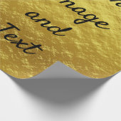 Papier Cadeau Papier doré de luxe personnalisé (Coin)