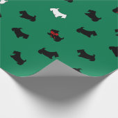 Papier Cadeau Papier écossais écossais Green Holiday (Coin)
