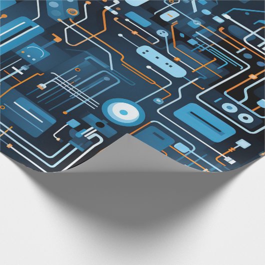 Papier Cadeau Papier électronique d'enrobage de circuits (Coin)