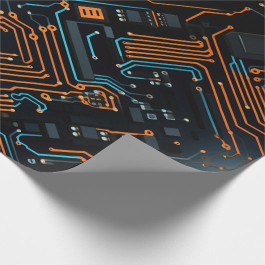 Papier Cadeau Papier électronique d'enrobage de circuits (Coin)