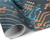 Papier Cadeau Papier électronique d'enrobage de circuits (Coin rond)