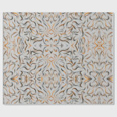 PAPIER CADEAU PAPIER EN LAVAGE NOIR ET OR (Plat)