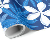 PAPIER CADEAU PAPIER EN LAVAGE TIARE (BLEU) (Coin rond)