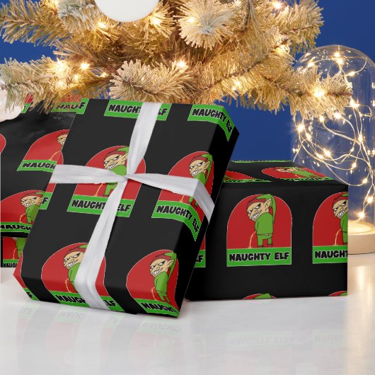PAPIER CADEAU PAPIER EN LIVRAISON ELF RUDE CHRISTMAS (Vacances)