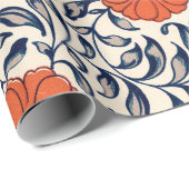 PAPIER CADEAU PAPIER EN MODÈLE FLORAL CHINOIS (Coin rond)