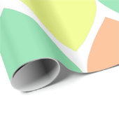 Papier Cadeau Papier en pastel d'enveloppe de cadeau de coeurs (Coin rond)