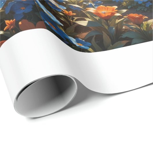 Papier Cadeau Papier Enchanté Enchanté Forêt Sunrise Matte (Coin rond)