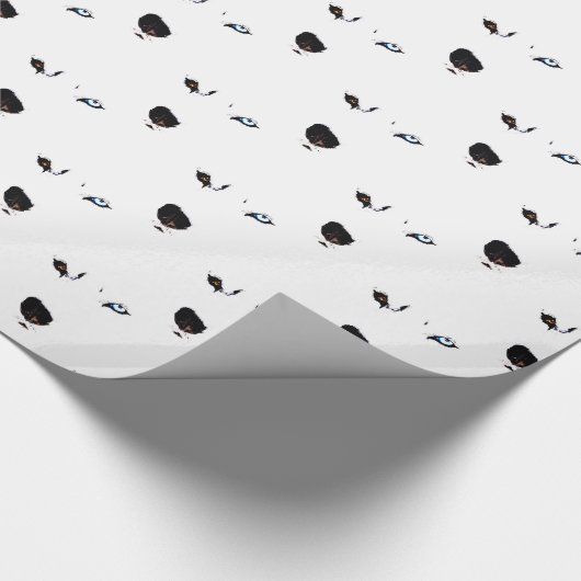 Papier Cadeau Papier enroué enroué de chien de traîneau de (Coin)