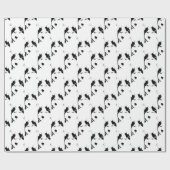 Papier Cadeau Papier enroué enroué de chien de traîneau de (Plat)