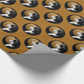 Papier Cadeau Papier enroué enroué de chien de traîneau de chiot (Coin)