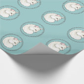 Papier Cadeau Papier Enveloppant Chat Et Empreintes de pattes (Coin)