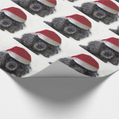 Papier Cadeau Papier enveloppant de caniche de Noël (Coin)