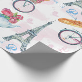Papier Cadeau Papier enveloppant de la tour Eiffel (Coin)