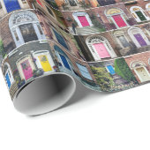 Papier Cadeau Papier enveloppant des portes de Dublin (Coin rond)