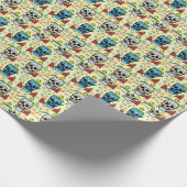 Papier Cadeau Papier enveloppant d'Halloween en floraison (Coin)