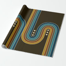 Papier enveloppant en trois points - Brown