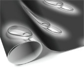 Papier Cadeau Papier enveloppant éternité - noir (Coin rond)