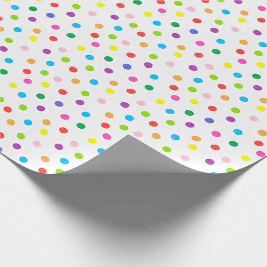 Papier Cadeau Papier enveloppant points colorés (Coin)