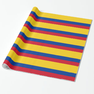 Papier Cadeau Papier enveloppé avec Drapeau de Colombie