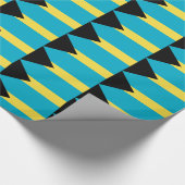 Papier Cadeau Papier enveloppé avec Drapeau des Bahamas (Coin)