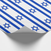 Papier Cadeau Papier enveloppé avec Drapeau d'Israël (Coin)