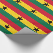 Papier Cadeau Papier enveloppé avec Drapeau du Ghana (Coin)