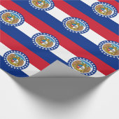 Papier Cadeau Papier enveloppé avec Drapeau du Missouri (Coin)
