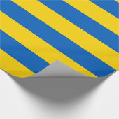 Papier Cadeau Papier enveloppé avec le drapeau de l'Ukraine (Coin)