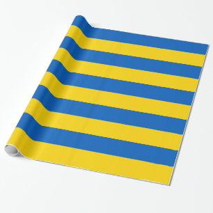 Papier Cadeau Papier enveloppé avec le drapeau de l'Ukraine