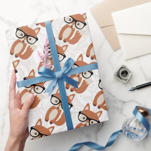 Papier Cadeau Papier enveloppé Hipster Fox (Cadeaux)