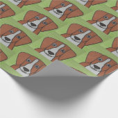 Papier Cadeau Papier-Erin Brie Art Beagle (Coin)
