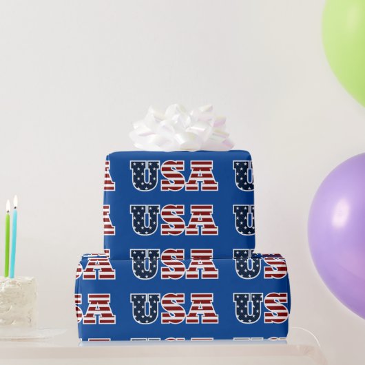 Papier Cadeau Papier étampe USA (Cadeaux de fête)