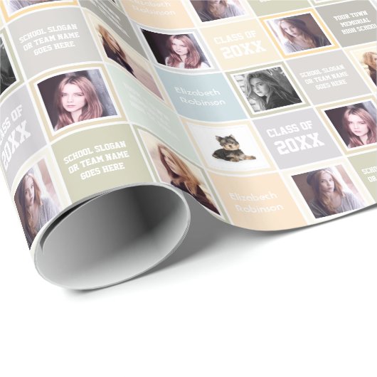 Papier Cadeau Papier fait sur commande de photo d'enveloppe de (Coin rond)