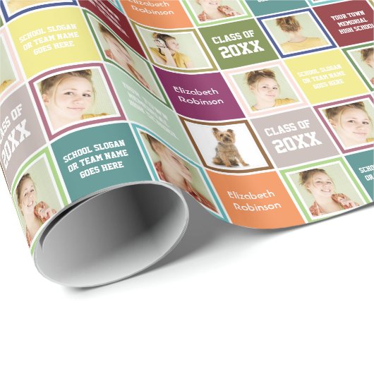 Papier Cadeau Papier fait sur commande de photo d'enveloppe de (Coin rond)