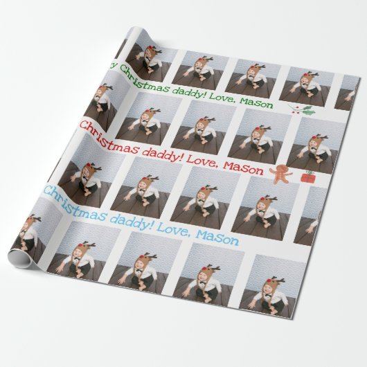 Papier Cadeau Papier fait sur commande d'emballage cadeau avec (Déroulé)