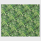 Papier Cadeau Papier Feuille Monstera (Plat)