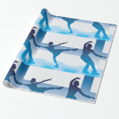 Papier Cadeau Papier finlandais à envelopper pour patinage artis (Déroulé)