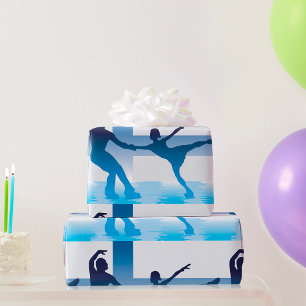Papier Cadeau Papier finlandais à envelopper pour patinage artis