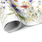 Papier Cadeau Papier fleur sauvage (Coin rond)