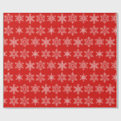 Papier Cadeau Papier-flocons de neige de Noël (Plat)