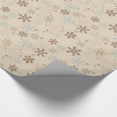 Papier Cadeau Papier-flocons de neige de Noël (Coin)