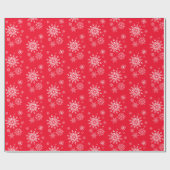 Papier Cadeau Papier-flocons de neige de Noël (Plat)