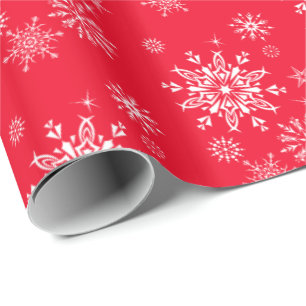 Papier Cadeau Papier-flocons de neige de Noël