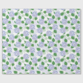 Papier Cadeau Papier floral à motif hortensia (Plat)