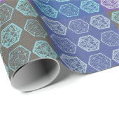 Papier Cadeau Papier Gamer 20D ! (Coin rond)