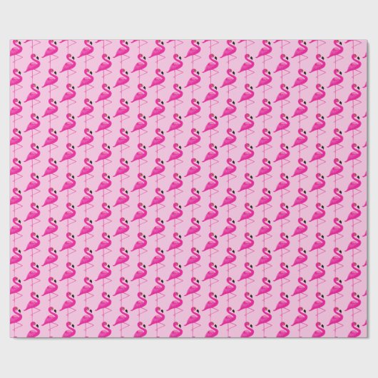 Papier Cadeau Papier graphique motif aux flamants roses (Plat)