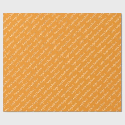 Papier Cadeau Papier Grateful Thanksgiving (Plat)