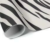 Papier Cadeau Papier gravé en gras Zebra (Coin rond)