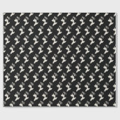 Papier Cadeau Papier Husky Wrapper Papier Husky Puppy Sled (Plat)