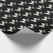 Papier Cadeau Papier Husky Wrapper Papier Husky Puppy Sled (Coin)